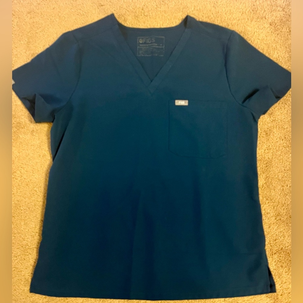 Figs women's Deep Reef Catarina One-Pocket Scrub Top - M